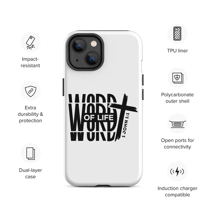 Christian Phone Case Word of Life White for iPhone® iPhone® Phone Cases   