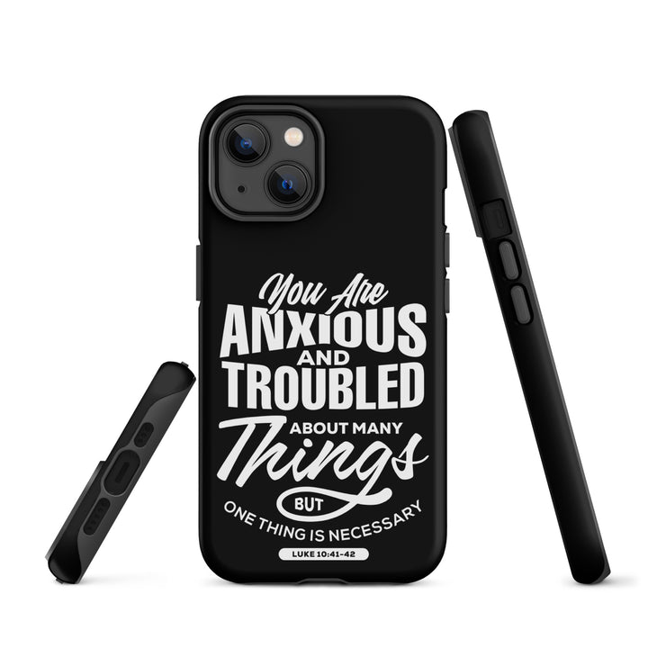 Christian Phone Case Anxious And Troubled Black for iPhone® iPhone® Phone Cases   