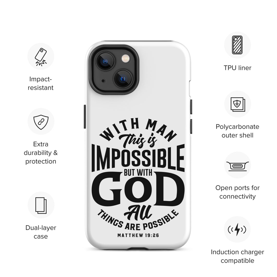 Christian Phone Case All Things Possible White for iPhone® iPhone® Phone Cases   