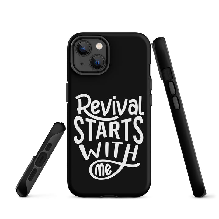 Christian Phone Case Revival Starts With Me Black for iPhone® iPhone® Phone Cases   