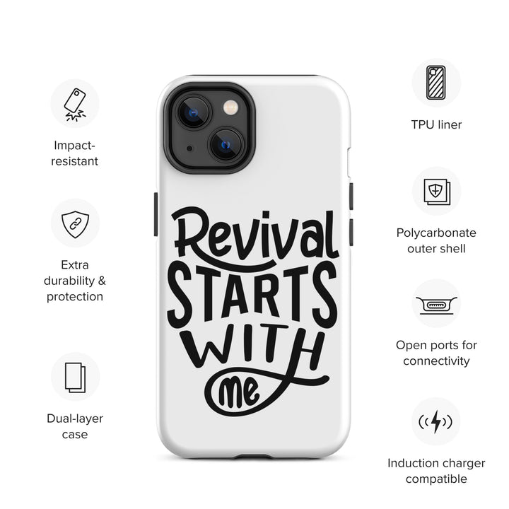 Christian Phone Case Revival Starts With Me White for iPhone® iPhone® Phone Cases   