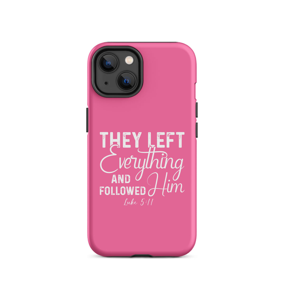 Christian Phone Case Left Everything Pink for iPhone® iPhone® Phone Cases Matte iPhone 14 