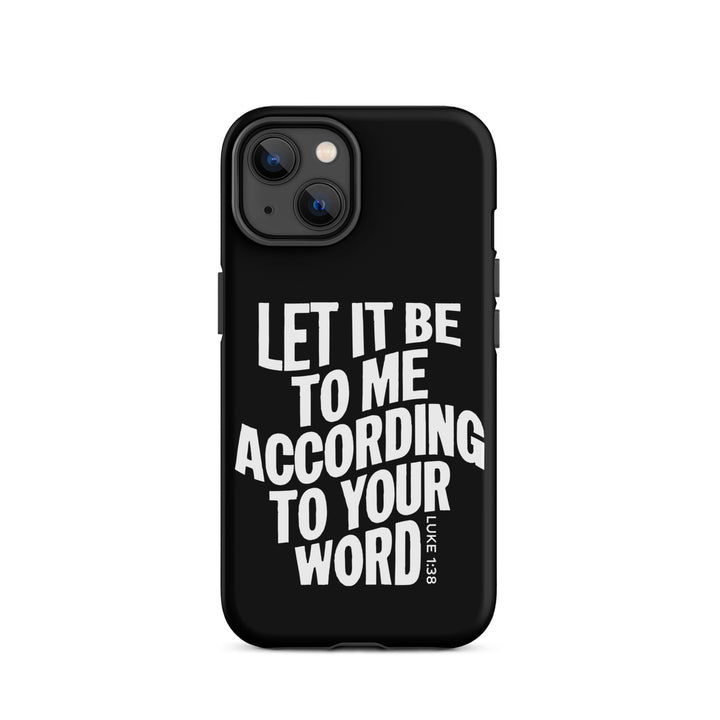 Christian Phone Case According To Your Word Black for iPhone® iPhone® Phone Cases   