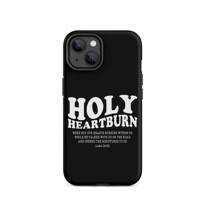 Christian Phone Case Holy Heartburn Black for iPhone® iPhone® Phone Cases Matte iPhone 14 