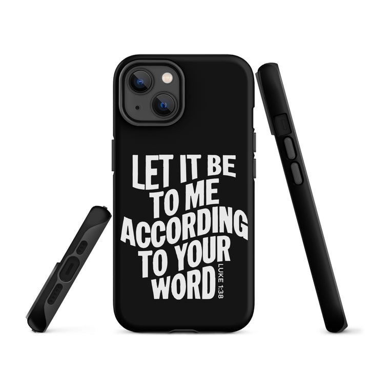 Christian Phone Case According To Your Word Black for iPhone® iPhone® Phone Cases   