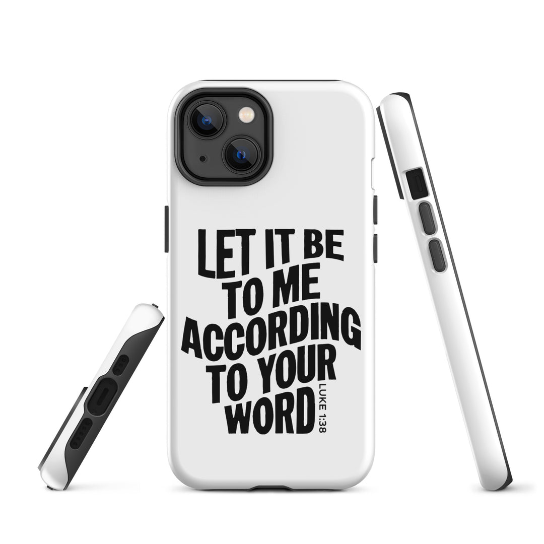 Christian Phone Case According To Your Word White for iPhone® iPhone® Phone Cases   