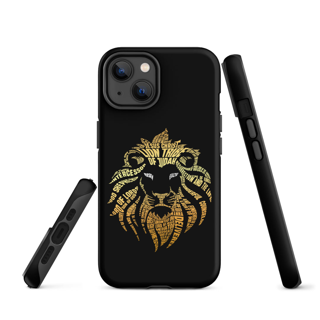 Christian Phone Case Lion Word Cloud Black for iPhone® iPhone® Phone Cases   