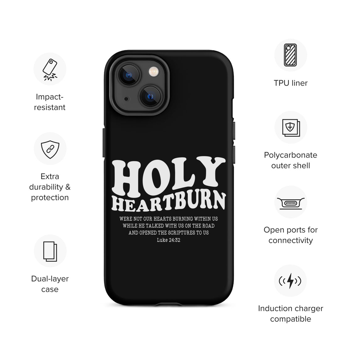 Christian Phone Case Holy Heartburn Black for iPhone® iPhone® Phone Cases   