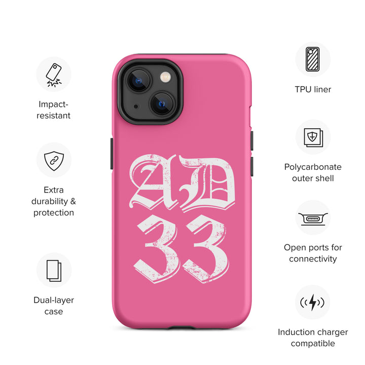 Christian Phone Case AD 33 Old English Pink for iPhone® iPhone® Phone Cases   