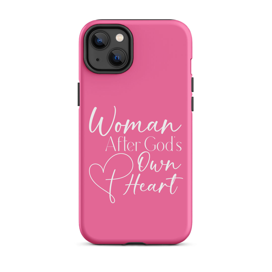 Christian Phone Case Woman After God's Heart Pink for iPhone® iPhone® Phone Cases Matte iPhone 14 Plus 