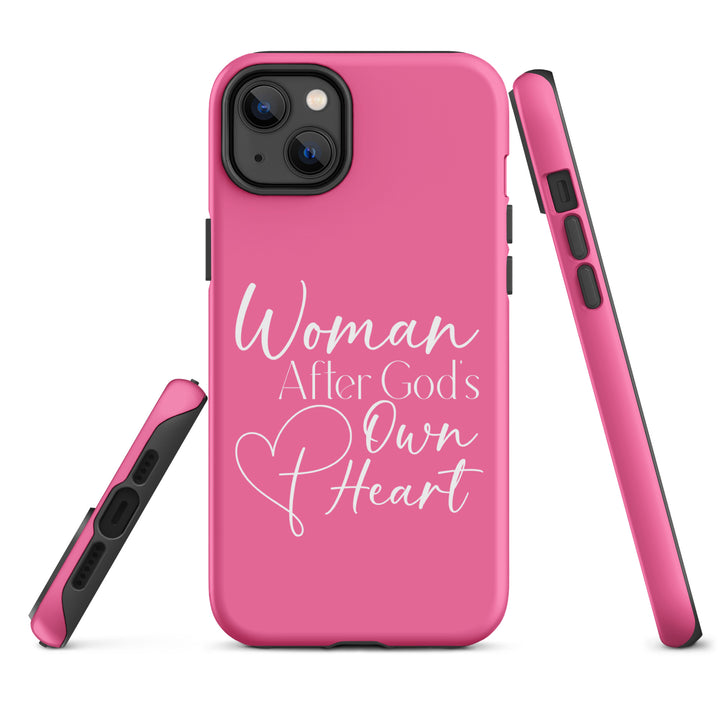 Christian Phone Case Woman After God's Heart Pink for iPhone® iPhone® Phone Cases   