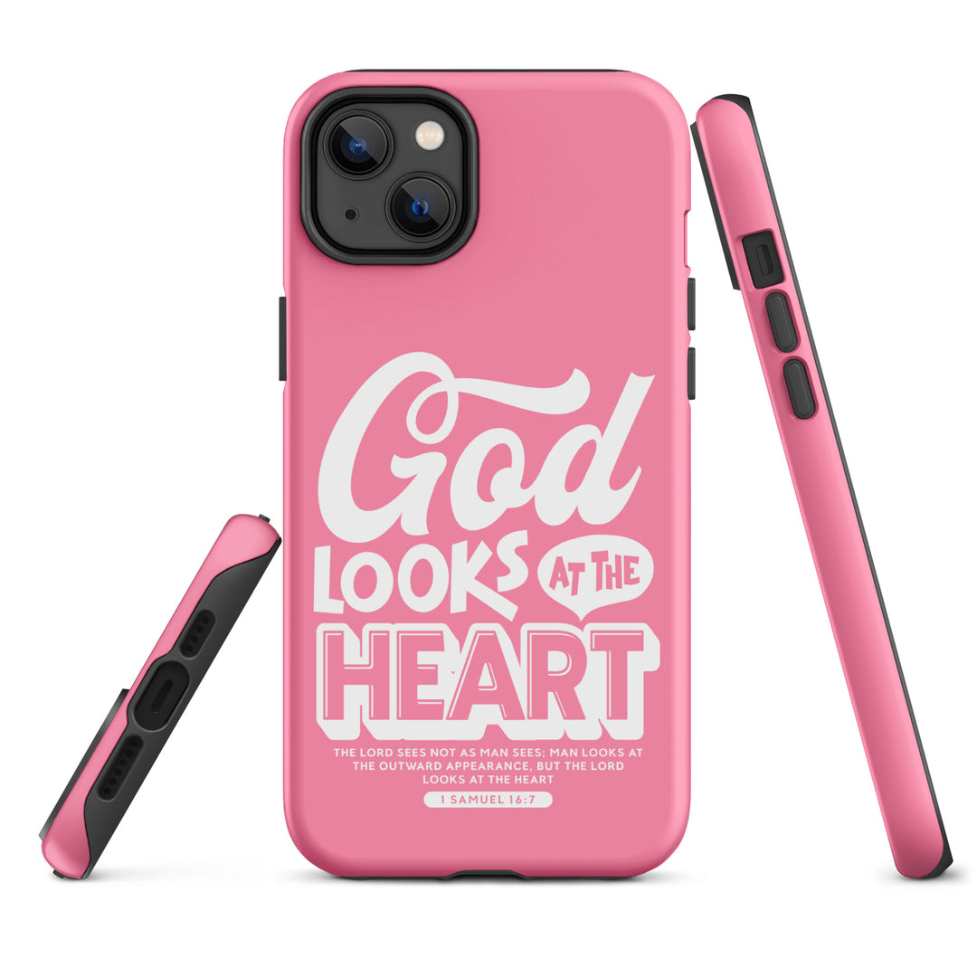 Christian Phone Case God Looks At Heart for iPhone® iPhone® Phone Cases   