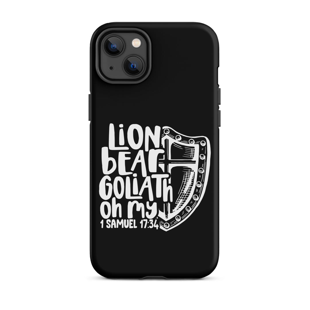 Christian Phone Case Lion Bear Goliath Oh My for iPhone® iPhone® Phone Cases Matte iPhone 14 Plus 