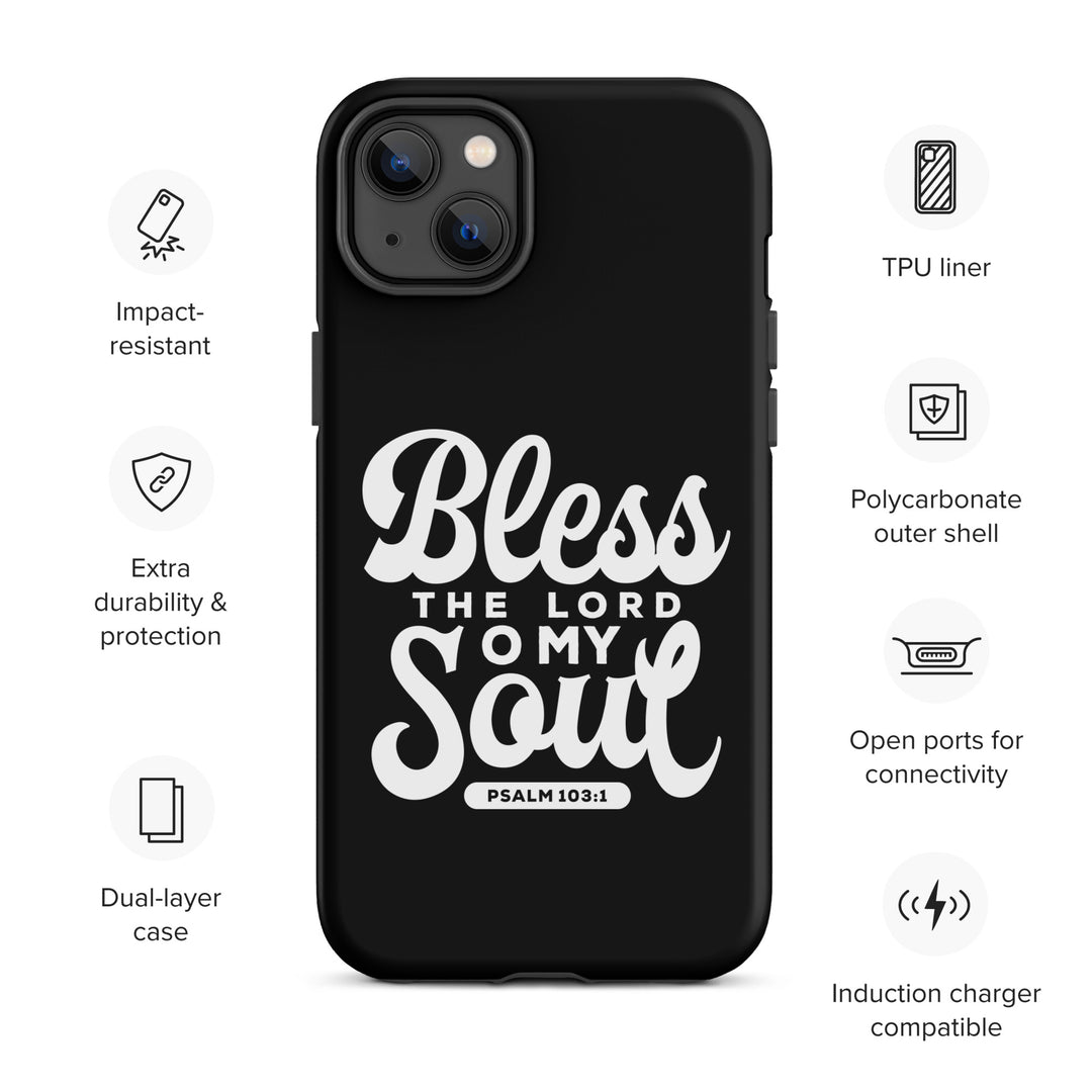 Christian Phone Case Bless The Lord Tough for iPhone® iPhone® Phone Cases   