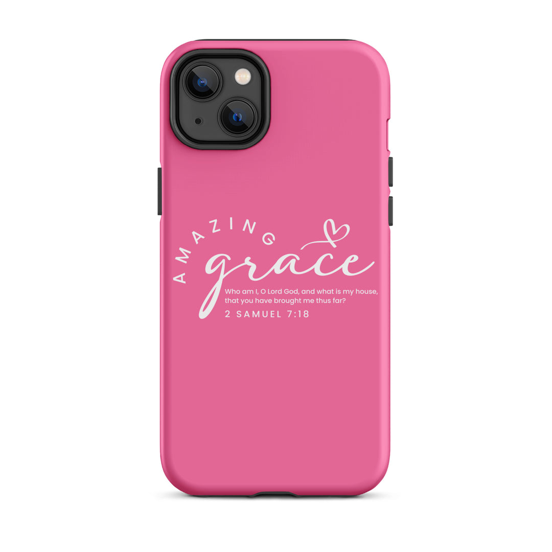 Christian Phone Case Amazing Grace Pink for iPhone® iPhone® Phone Cases Matte iPhone 14 Plus 