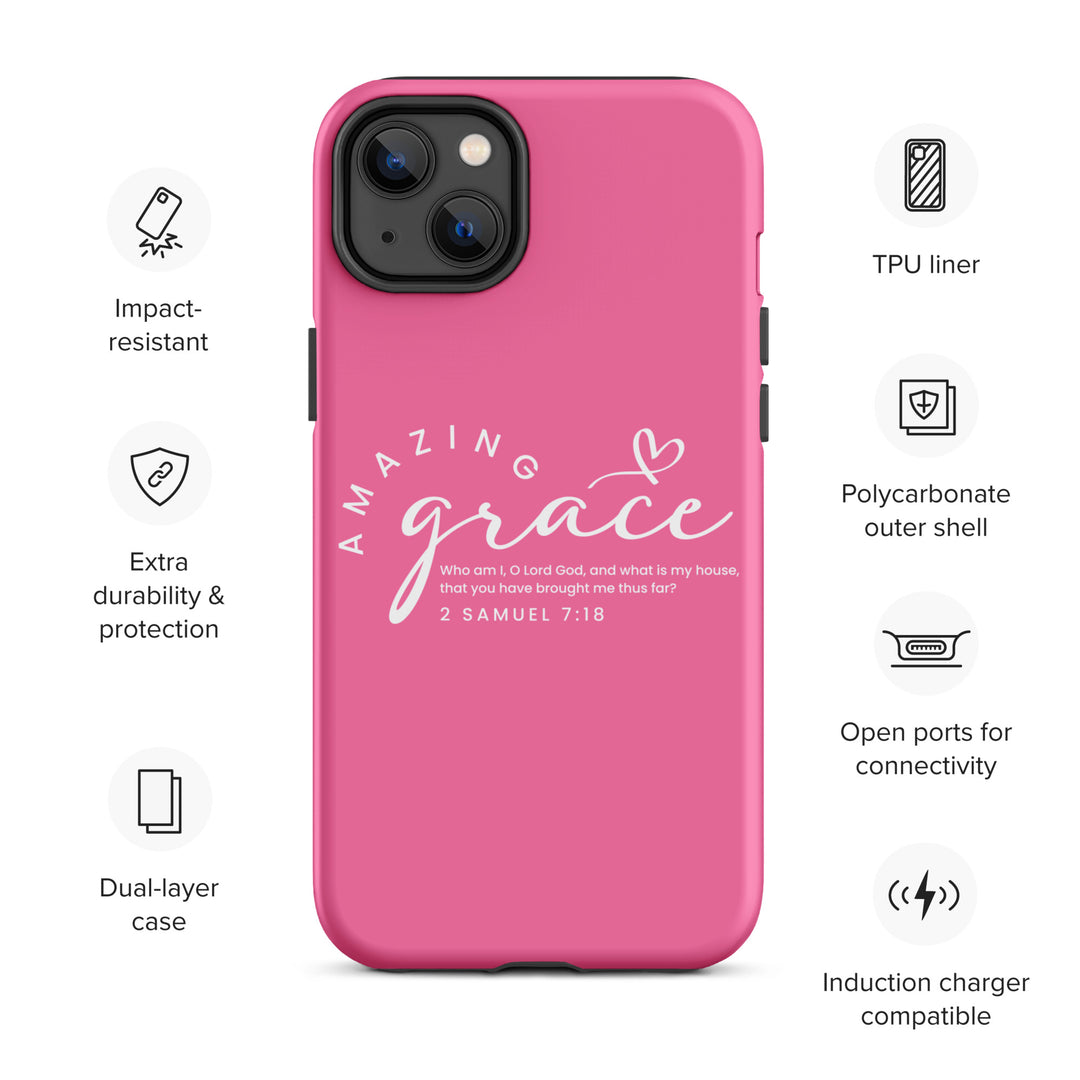 Christian Phone Case Amazing Grace Pink for iPhone® iPhone® Phone Cases   