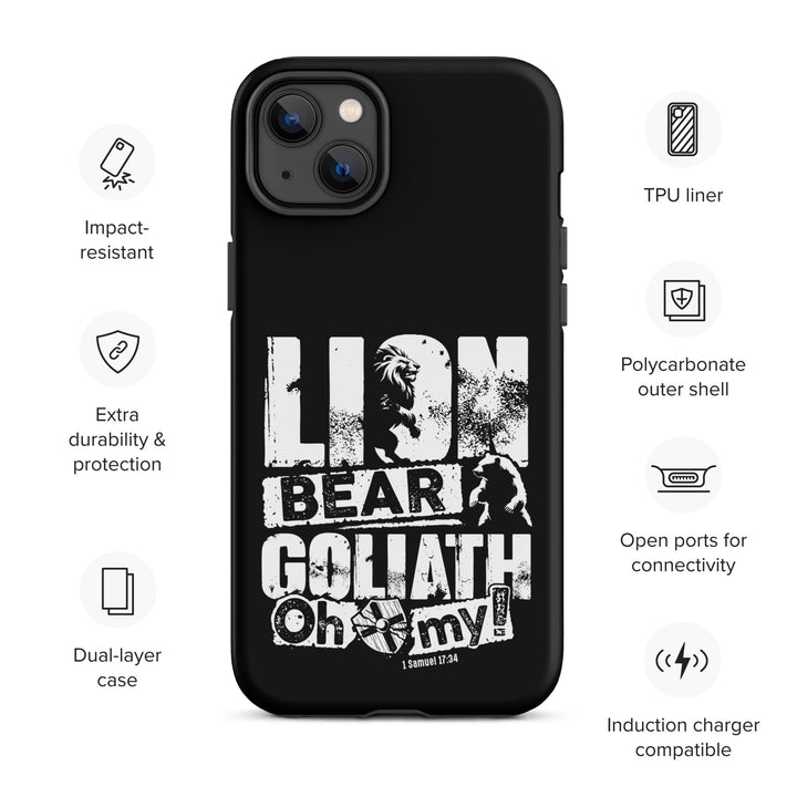 Christian Phone Case Lion Bear Goliath for iPhone® iPhone® Phone Cases   