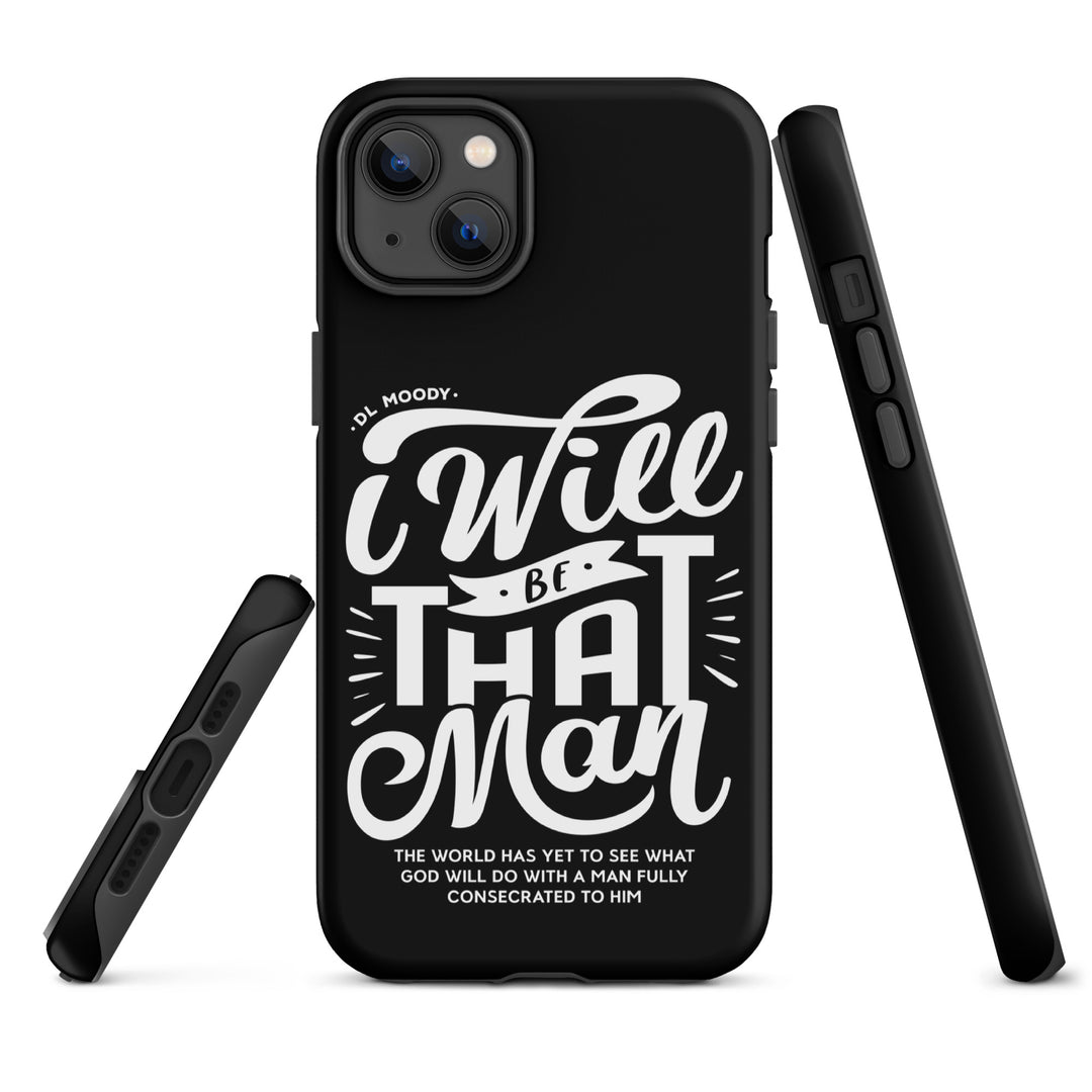 Christian Phone Case I Will Be That Man Black for iPhone® iPhone® Phone Cases   