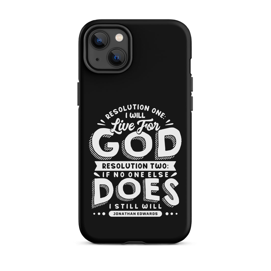 Christian Phone Case Live For God Black for iPhone® iPhone® Phone Cases Matte iPhone 14 Plus 