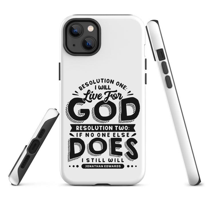 Christian Phone Case Live For God White for iPhone® iPhone® Phone Cases   