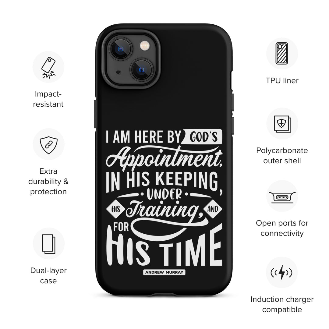 Christian Phone Case His Time Black for iPhone® iPhone® Phone Cases   