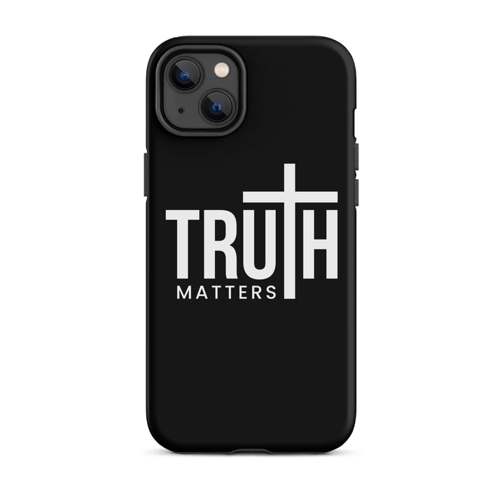 Christian Phone Case Truth Matters Black for iPhone® iPhone® Phone Cases Matte iPhone 14 Plus 