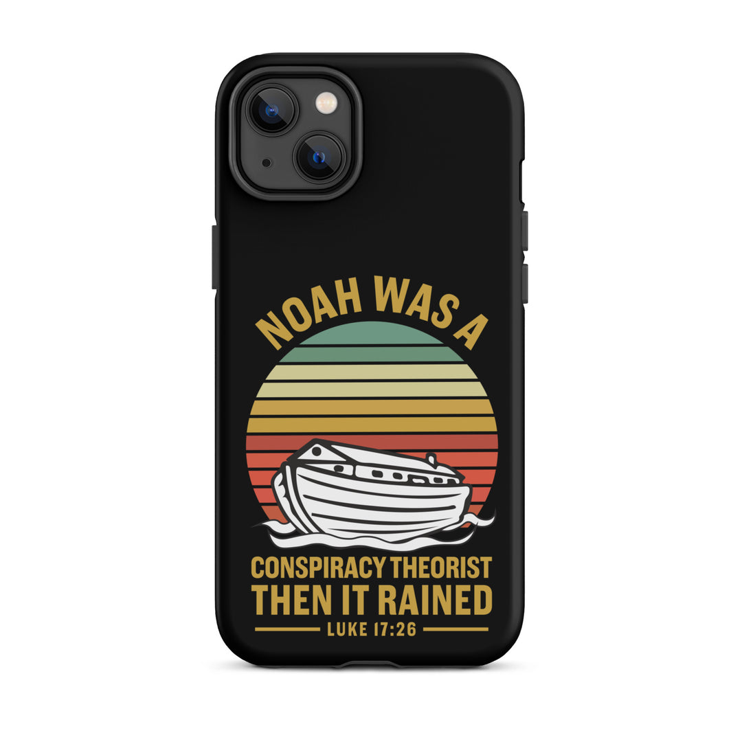 Christian Phone Case Noah Conspiracy Black for iPhone® iPhone® Phone Cases Matte iPhone 14 Plus 