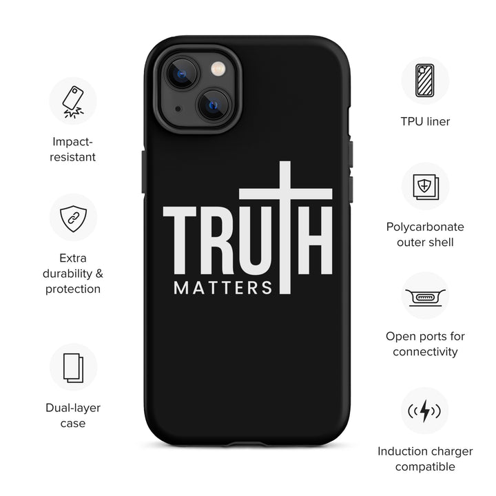 Christian Phone Case Truth Matters Black for iPhone® iPhone® Phone Cases   