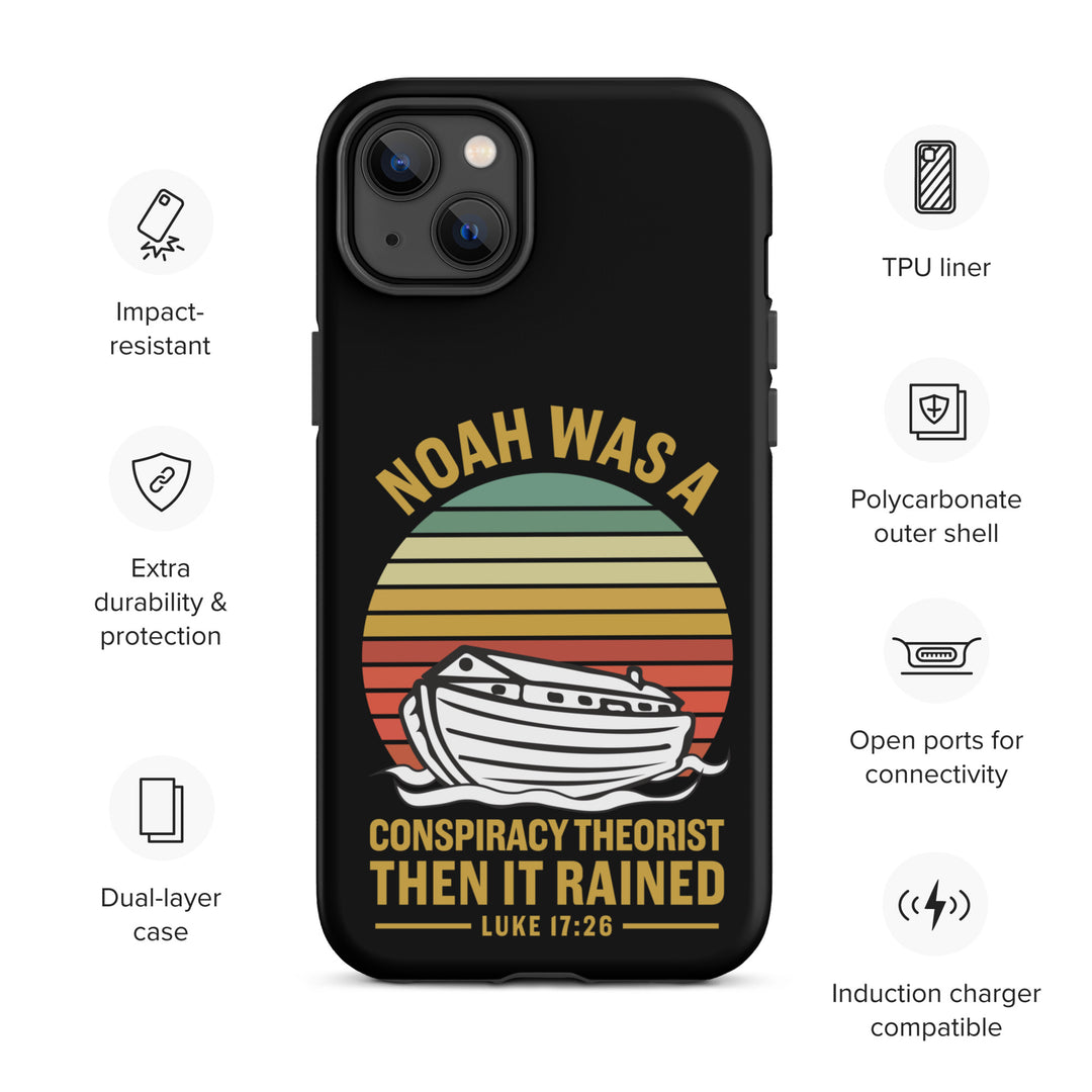 Christian Phone Case Noah Conspiracy Black for iPhone® iPhone® Phone Cases   