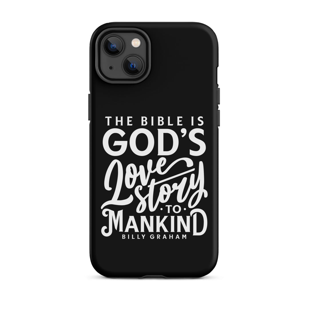 Christian Phone Case God's Love Story Black for iPhone® iPhone® Phone Cases Matte iPhone 14 Plus 