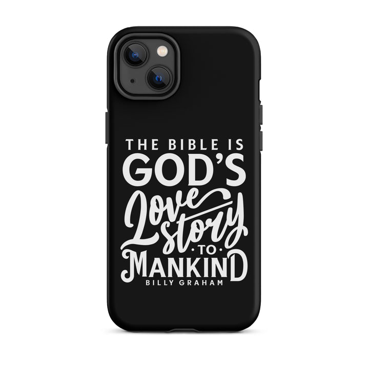 Christian Phone Case God's Love Story Black for iPhone® iPhone® Phone Cases Matte iPhone 14 Plus 