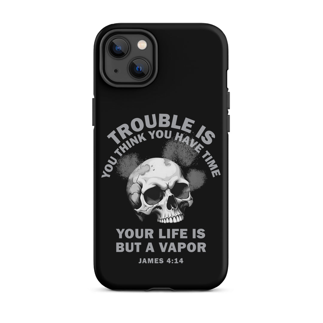 Christian Phone Case Life Is Vapor Black for iPhone® iPhone® Phone Cases Matte iPhone 14 Plus 