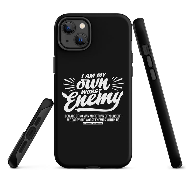 Christian Phone Case Worst Enemy Black for iPhone® iPhone® Phone Cases   