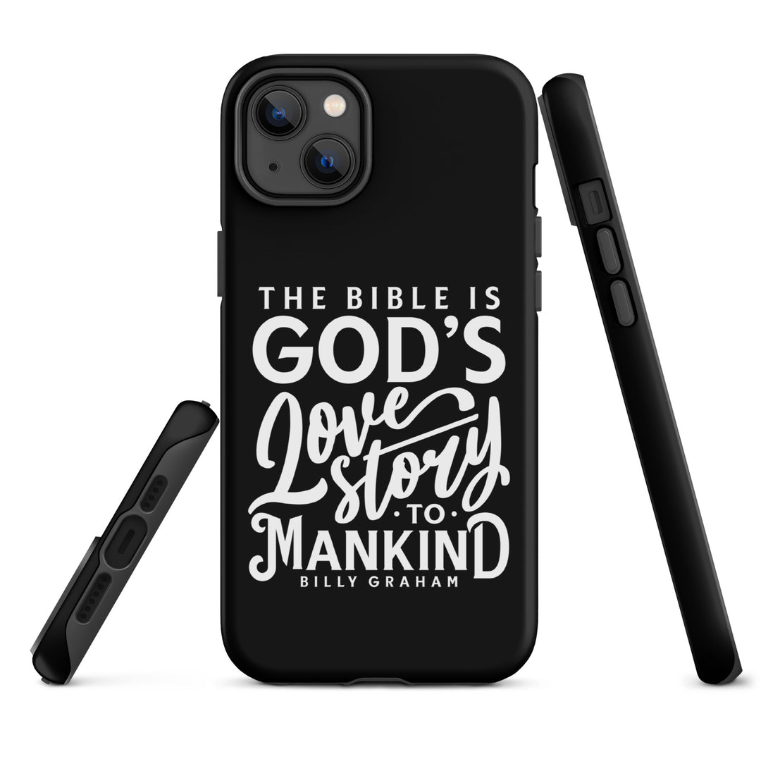 Christian Phone Case God's Love Story Black for iPhone® iPhone® Phone Cases   