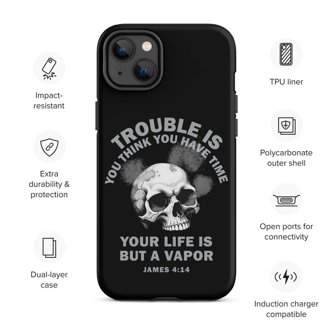 Christian Phone Case Life Is Vapor Black for iPhone® iPhone® Phone Cases   