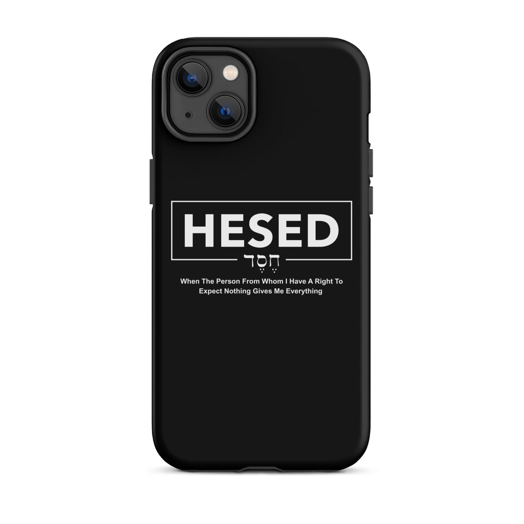 Christian Phone Case Hesed Everything Black for iPhone® iPhone® Phone Cases   