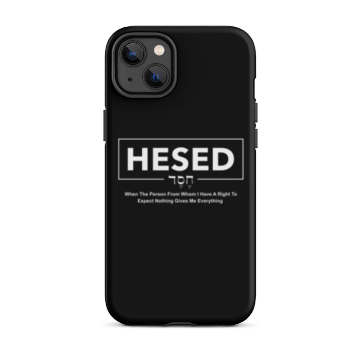 Christian Phone Case Hesed Everything Black for iPhone® iPhone® Phone Cases Matte iPhone 14 Plus 