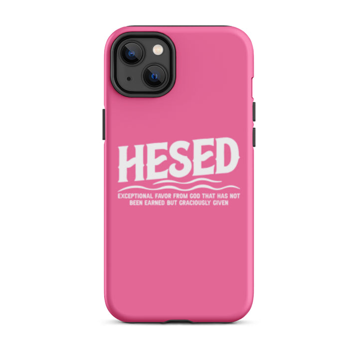 Christian Phone Case Hesed Exceptional Favor Pink for iPhone® iPhone® Phone Cases Matte iPhone 14 Plus 