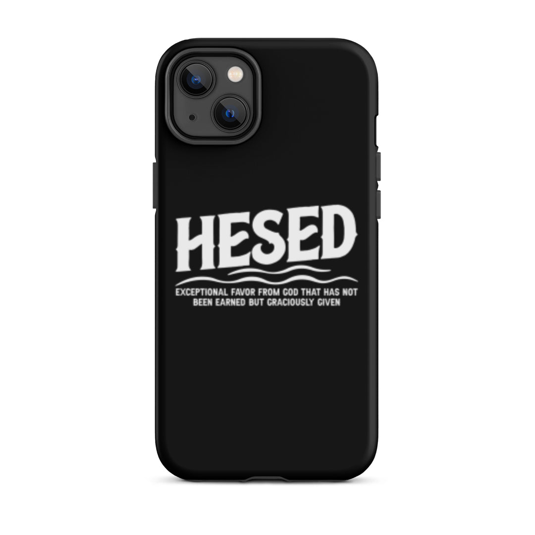 Christian Phone Case Hesed Exceptional Favor Black for iPhone® iPhone® Phone Cases Matte iPhone 14 Plus 