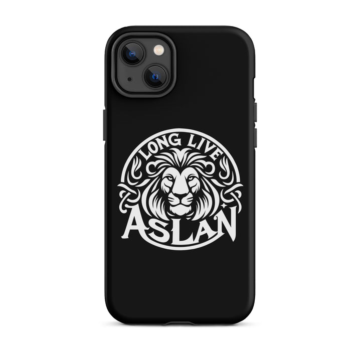 Christian Phone Case Long Live Aslan Black for iPhone® iPhone® Phone Cases Matte iPhone 14 Plus 