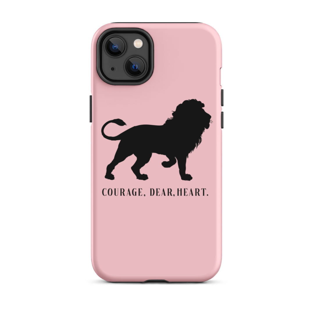 Christian Phone Case Courage Dear Heart Pink for iPhone® iPhone® Phone Cases Matte iPhone 14 Plus 