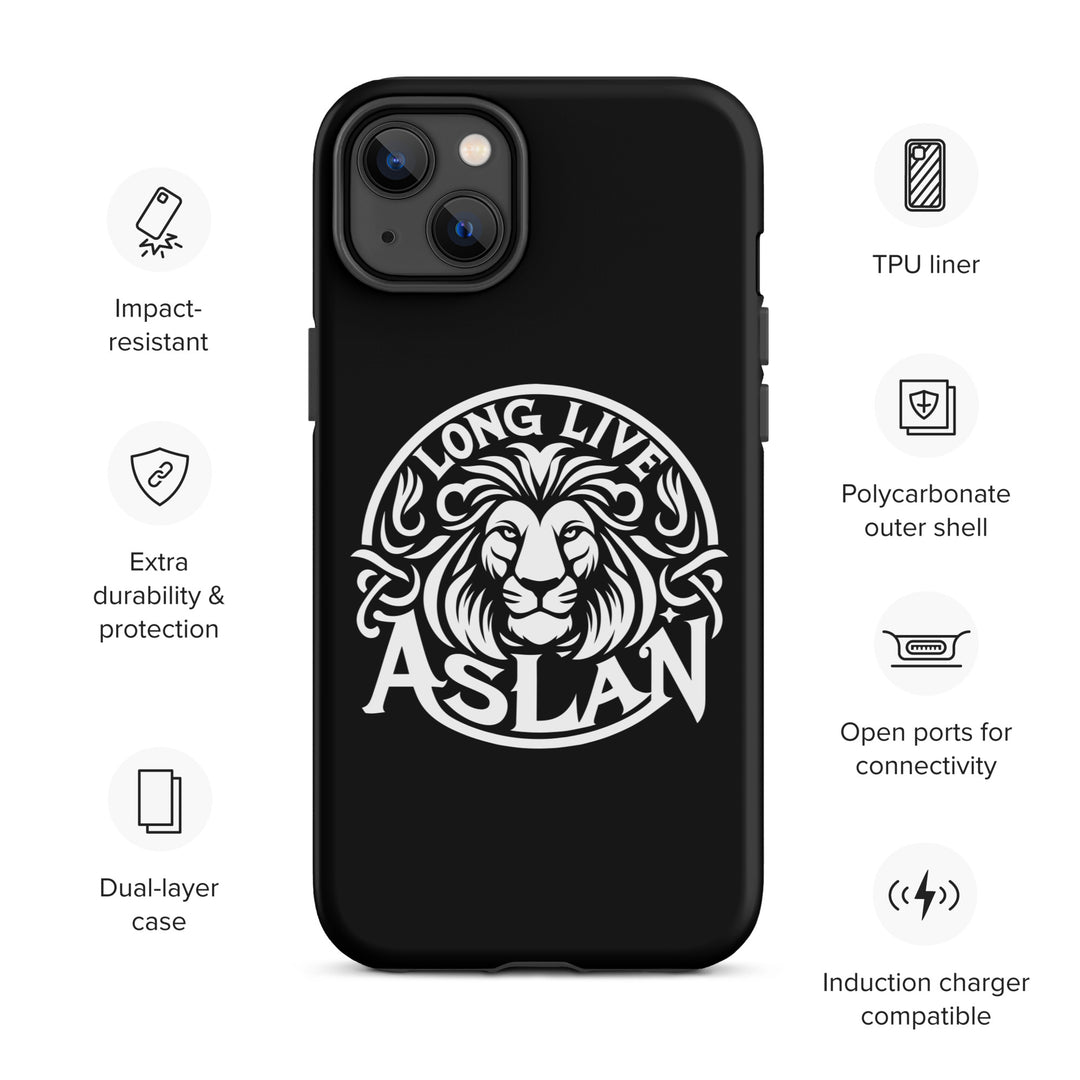 Christian Phone Case Long Live Aslan Black for iPhone® iPhone® Phone Cases   