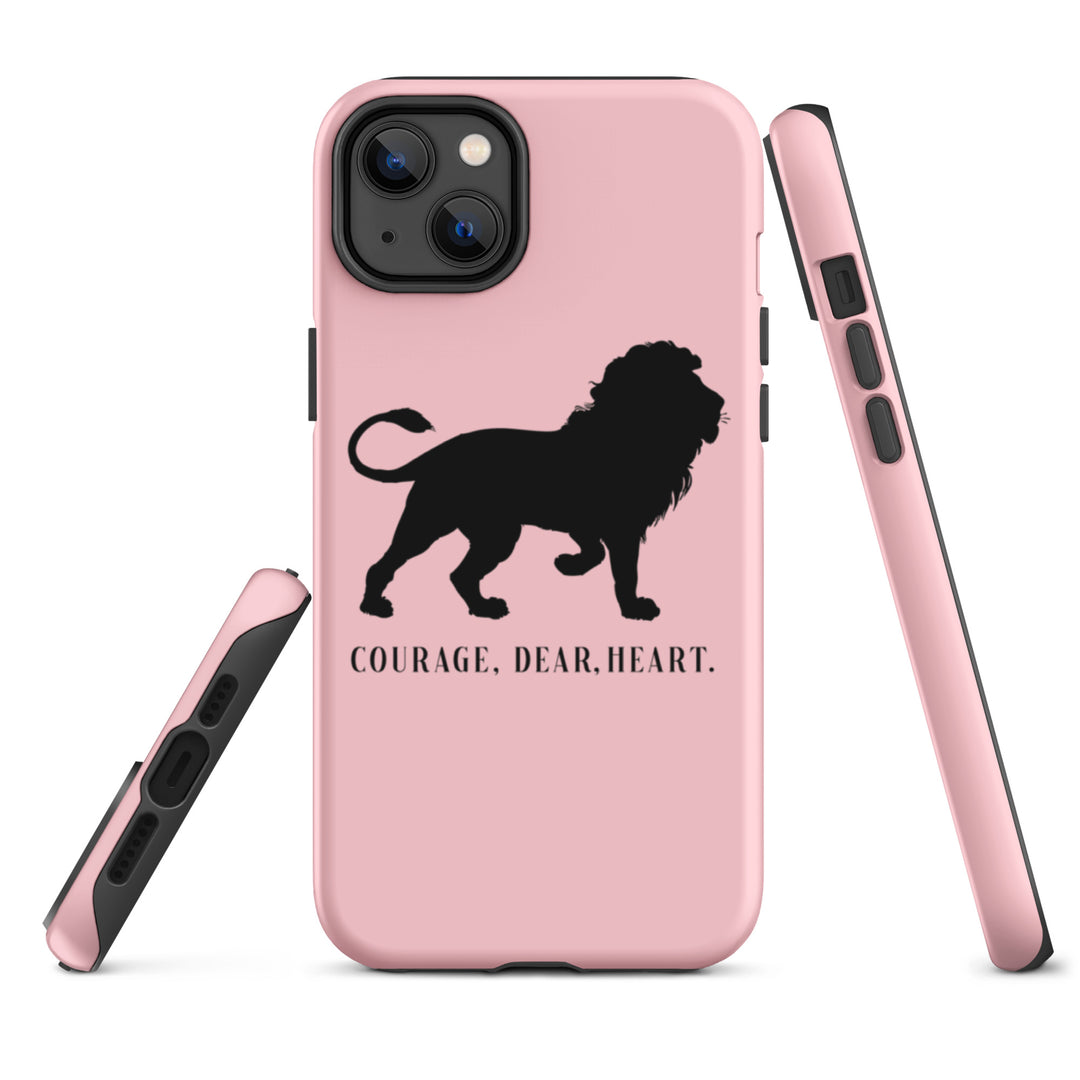 Christian Phone Case Courage Dear Heart Pink for iPhone® iPhone® Phone Cases   