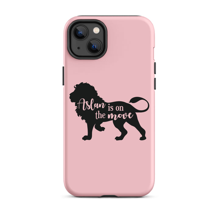 Christian Phone Case Aslan Is On Move Pink for iPhone® iPhone® Phone Cases Matte iPhone 14 Plus 