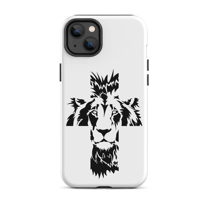 Christian Phone Case Aslan Cross White for iPhone® iPhone® Phone Cases Matte iPhone 14 Plus 