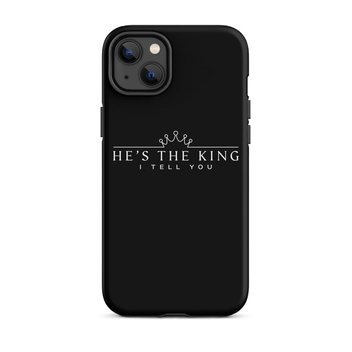 Christian Phone Case He's The King Black for iPhone® iPhone® Phone Cases Matte iPhone 14 Plus 