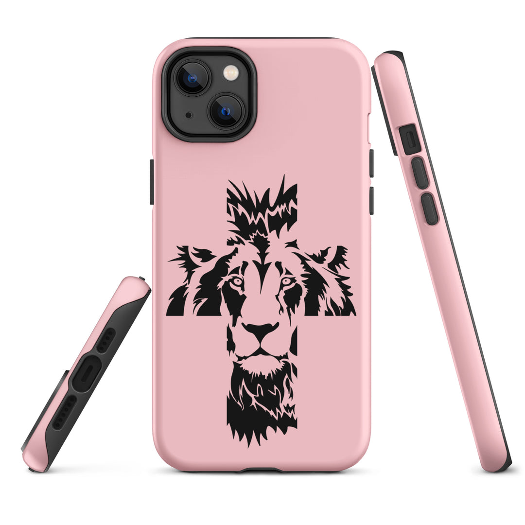 Christian Phone Case Aslan Cross Pink for iPhone® iPhone® Phone Cases   