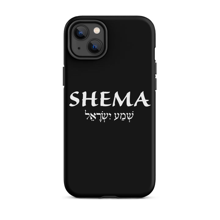 Christian Phone Case Shema Hebrew Black for iPhone® iPhone® Phone Cases Matte iPhone 14 Plus 