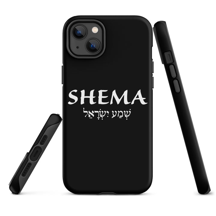 Christian Phone Case Shema Hebrew Black for iPhone® iPhone® Phone Cases   