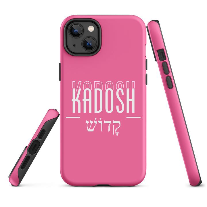 Christian Phone Case Kadosh Hebrew Pink for iPhone® iPhone® Phone Cases   